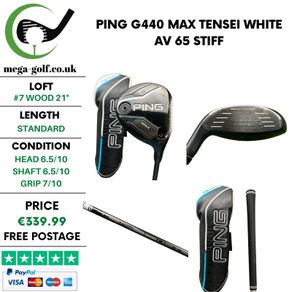 Ping G440 Max #7 Wood 21 Degree / Tensei White AV 65 Stiff
