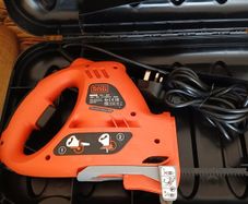 New black n Decker electric saw.