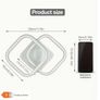 White Square Ceiling Light, Creative Lamp with Adjustable Color Temperature, Suitable for Home Lighting/commercial Lighting Image 3