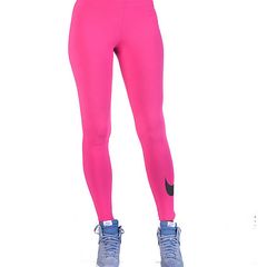 Brand new  Pink Genuine Nike Sportswear leg a see large swoosh leggings size XL UK14/16 EUR42/44 Postage included