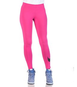 Brand new  Pink Genuine Nike Sportswear leg a see large swoosh leggings size XL UK14/16 EUR42/44 Postage included
