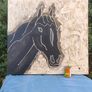 Fabulous 3 Foot Square Original Horse Image 2