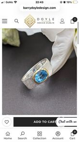 Ladies silver ring