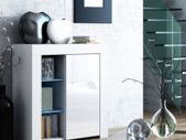 Modern Sideboard with LED lights LED Console Cabinet Living Room High Gloss Sideboard