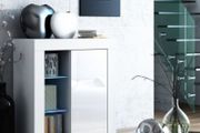 Modern Sideboard with LED lights LED Console Cabinet Living Room High Gloss Sideboard