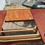 vintage style mahogany extendable dining table Image 7