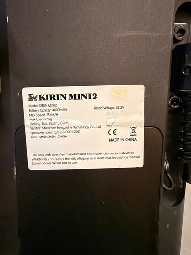 Kirin Mini 2 electric scooter