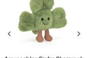 New JELLYCAT Amuseables Siofra Shamrock Bag Charm