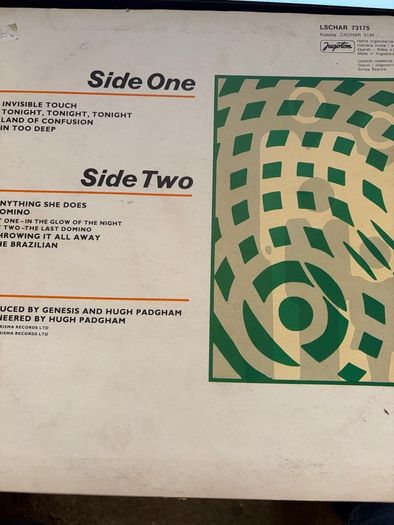 Genesis Invisible Touch 1986 Vinyl LP Charisma Records Great Condition