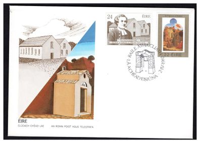 1982 Ireland 800th Anniversary of the Birth of St Francis of Assisi: 300th Anniversary of the Ordination of Francis McKemie Commemorative Stamps P&T First Day Cover (FDC)
