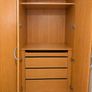 Large Solid Wooden Wardrobe with Mirrors & Storage Image 4