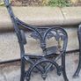 iron cast garden bench sides Image 2