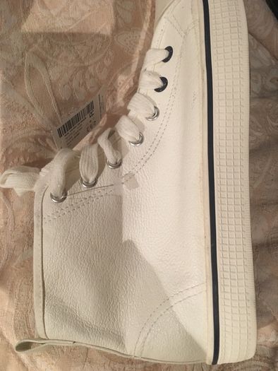 white leather boots