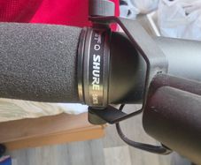 Shure SM7B with boom arm