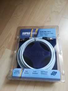 Supra Sublink-rca mono subwoofer cable 1rca-1rca 4 meters.