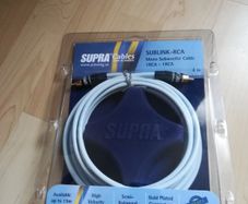 Supra Sublink-rca mono subwoofer cable 1rca-1rca 4 meters.