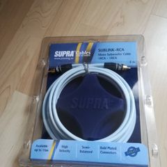 Supra Sublink-rca mono subwoofer cable 1rca-1rca 4 meters.