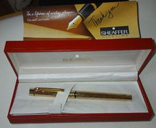 ShafferGold plated Fountains  pen with 14 kt  gold Nib   Fountain pen 100 euro
