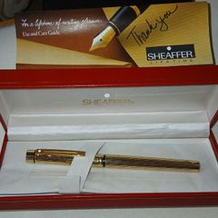 ShafferGold plated Fountains  pen with 14 kt  gold Nib   Fountain pen 100 euro
