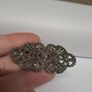 Vintage Marcasite Floral Brooch Image 2