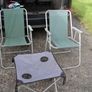 Deck chairs and folding table . Image 2