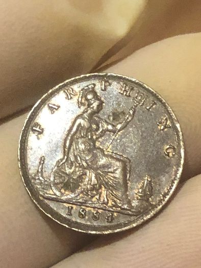 1884 Victoria farthing nice grade