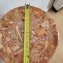 Vintage French Brass & Pink Marble 2-Tier Side Table Plant Stand Image 4