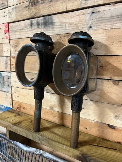Pair of antique coach lamps