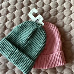 Girls Woolie Hats X 2 NEW age 9-11