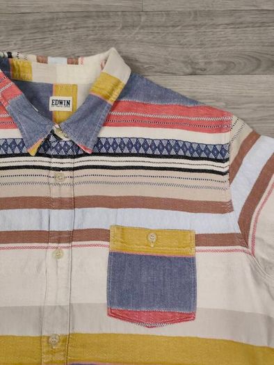 Edwin Japan Tribal Patchwork Shirt Mens M/L