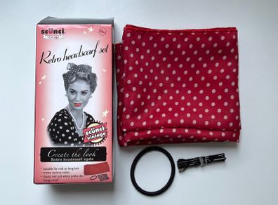 Scunci Vintage Retro Headscarf Set
