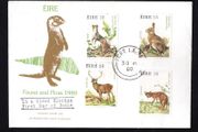 1980 Ireland Fauna &amp; Flora Wildlife Commemorative Stamps Post &amp; Telegraph First Day Cover (FDC) with Post Lairge (Waterford) steele cancel