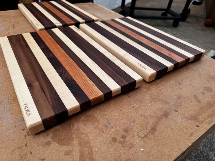 Handmade Solid Wood Chopping Boards - Walnut, Maple & Cherry