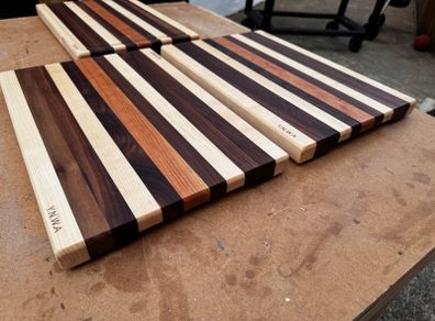 Handmade Solid Wood Chopping Boards - Walnut, Maple & Cherry