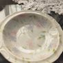 Vintage jug and bowl with delicate floral print, Japan. Image 4