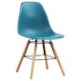 3 Piece Dining Set Plastic Turquoise Image 5