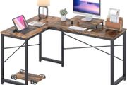 SALE | Computer Desk, L Shaped Desk with Large Desktop, Corner Gaming Desk with CPU &amp; Monitor Stand PC Laptop Table Home Office Workstation