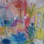 Large Original Painting Framed Contemporary Art Modern Irish abstract art Conservatory painting Image 6