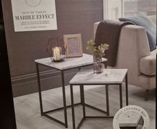 Nest of table marble effect