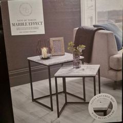 Nest of table marble effect