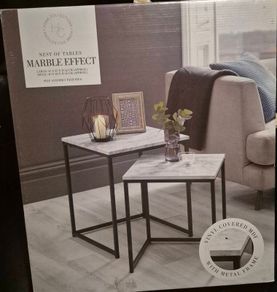 Nest of table marble effect