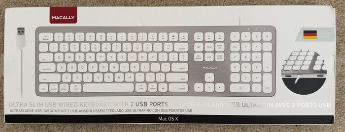 Macally USB wired keyboard - German