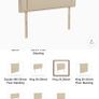 Diamond Furniture Bridgehampton King Size Headboard Image 4
