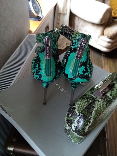 Carvela Heels and matching clutch Postage included