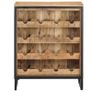 Wine Cabinet 62x33x78.5 cm Rough Mango Wood Image 4