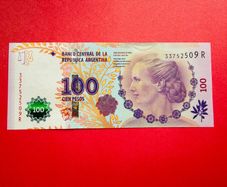 Argentina  100  Pesos. 2014 - 2015  COMMEMORATIVE ISSUE Pick 358  Eva Peron  ( Uncirculated. )