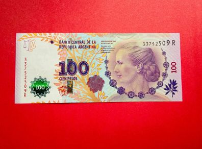 Argentina  100  Pesos. 2014 - 2015  COMMEMORATIVE ISSUE Pick 358  Eva Peron  ( Uncirculated. )
