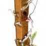 Snow Topped Wooden Lamppost Image 3