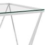 Coffee Table Silver 80x80x45 cm Stainless Steel Image 3