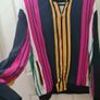 Zara Multi Stripe Bomber Jacket Size Xl Image 6